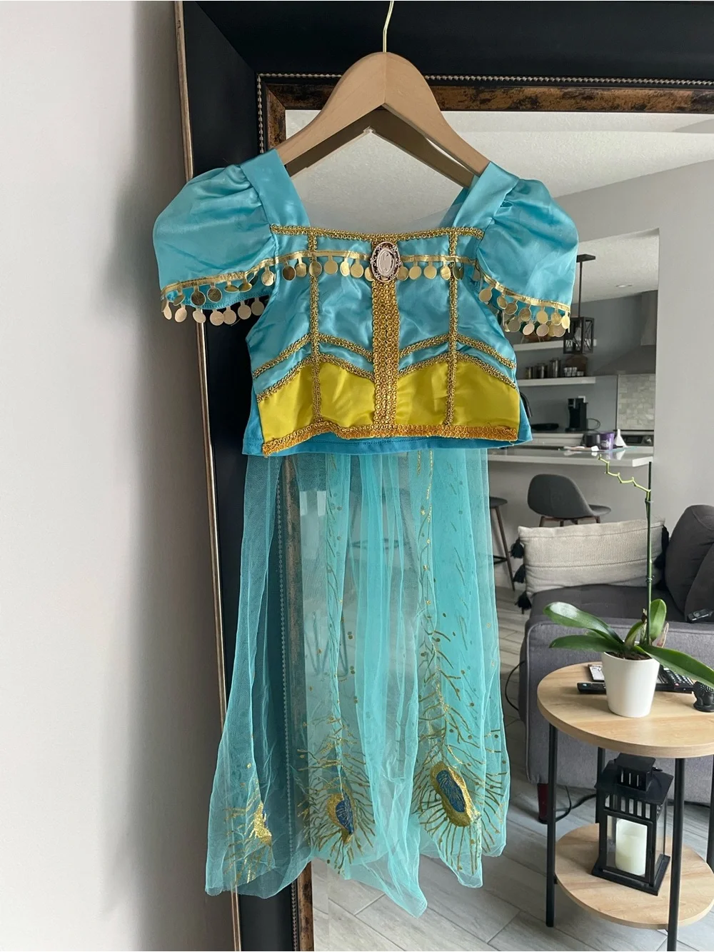 Disney Princess Jasmine Costume Set Girls Size 7/8 Halloween Dress Up Cosplay